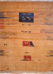 Persian Shiraz Hand-knotted Gabbeh Wool on Wool (ID 15)