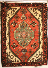 Persian Hamedan Hand-knotted Rug Wool on Cotton (ID 1242)
