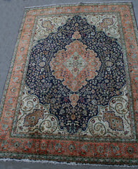 Persian Isfahan Hand-knotted Rug Wool on Cotton (ID 263)