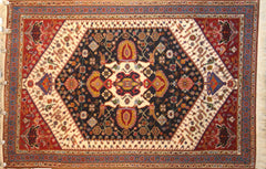 Persian NazemKashkuli Hand-knotted Rug Wool on Cotton (ID 219)