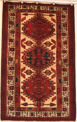 Persian Qashqai Hand-knotted Rug Wool on Cotton (ID 1244)