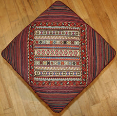Persian Qashqai Hand-knotted Stool Wool on Wool (ID 1200)