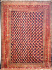 Persian Sarough Hand-knotted Rug Wool on Cotton (ID 278)