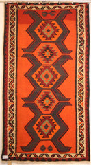 Persian Shiraz Hand-knotted Kilim Wool on Wool (ID 253)