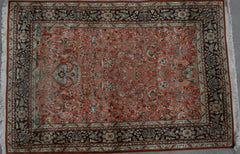 Persian Tabriz Hand-knotted Rug Silk on Cotton (ID 1222)