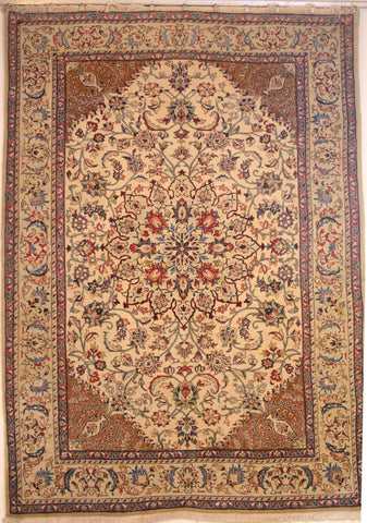 Persian Yazd Hand-knotted Rug Wool on Cotton (ID 291)