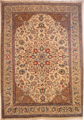 Persian Yazd Hand-knotted Rug Wool on Cotton (ID 291)