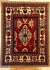 Azerbaijani Baku Hand-knotted Rug Wool on Wool (ID 1318)