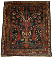 Persian Afshar Hand-knotted Rug Wool on Cotton (ID 1117)