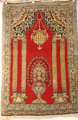 Persian Ardebil Hand-knotted Rug Wool on Cotton (ID 214)