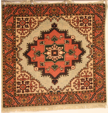 Persian Ardebil Hand-knotted Rug Wool on Cotton (ID 1031)
