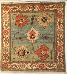 Persian Ardebil Hand-knotted Rug Wool on Cotton (ID 179)