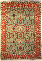 Persian Ardebil Hand-knotted Rug Wool on Cotton (ID 1230)