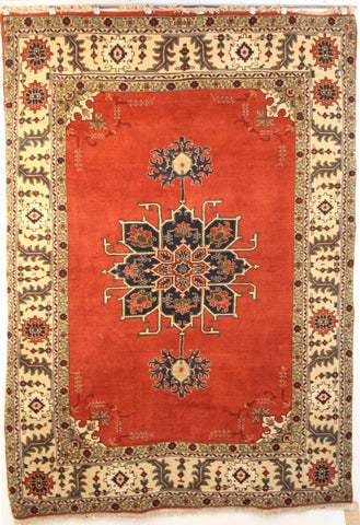 Persian Ardebil Hand-knotted Rug Wool on Cotton (ID 184)