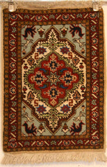 Persian Ardebil Hand-knotted Rug Wool on Cotton (ID 1044)
