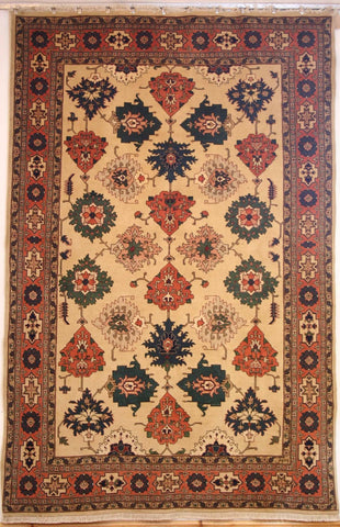 Persian Ardebil Hand-knotted Rug Wool on Cotton (ID 295)