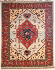 Persian Ardebil Hand-knotted Rug Wool on Cotton (ID 309)