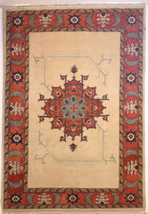 Persian Ardebil Hand-knotted Rug Wool on Cotton (ID 176)