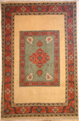 Persian Ardebil Hand-knotted Rug Wool on Cotton (ID 284)