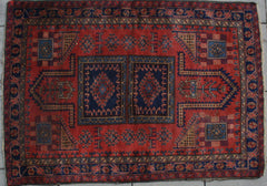 Azerbaijani Baku Hand-knotted Rug Wool on Wool (ID 1277)