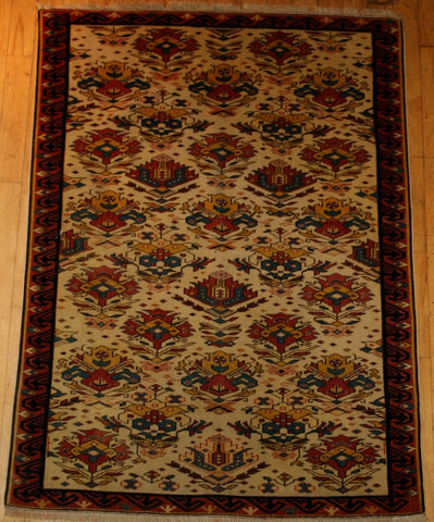 Azerbaijani Baku Hand-knotted Rug Woll on Cotton (ID 1314)