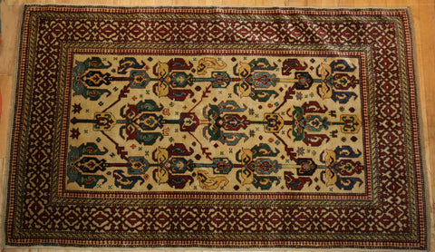 Azerbaijani Baku Hand-knotted Rug Wool on Wool (ID 1323)