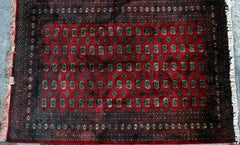 Tajikestan Bokhara Hand-knotted Rug Wool on Cotton (ID 1275)
