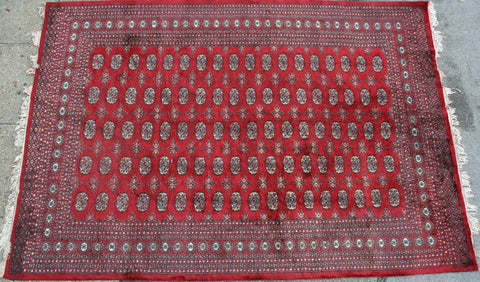 Tajikestan Bokhara Hand-knotted Rug Wool on Cotton (ID 1276)