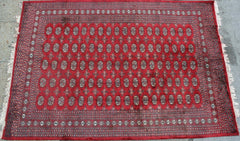 Tajikestan Bokhara Hand-knotted Rug Wool on Cotton (ID 1276)