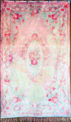 Chinese Tianjin Hand-knotted Rug Silk on Silk (ID 1029)
