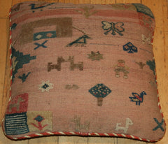 Persian Qashqai Hand-knotted Cushion Wool on Wool (ID 335)