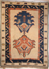 Persian Shiraz Hand-knotted Gabbeh Wool on Wool (ID 100)