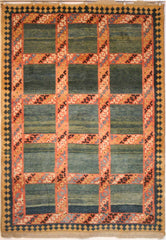 Persian Shiraz Hand-knotted Gabbeh Wool on Wool (ID 114)