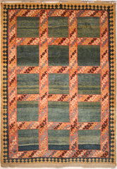 Persian Shiraz Hand-knotted Gabbeh Wool on Wool (ID 114)