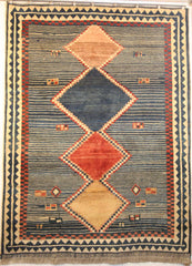 Persian Shiraz Hand-knotted Gabbeh Wool on Wool (ID 126)