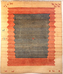 Persian Shiraz Hand-knotted Gabbeh Wool on Wool (ID 160)