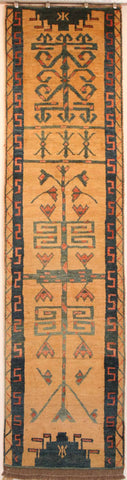 Persian Shiraz Hand-knotted Runner Wool on Wool (ID 7)