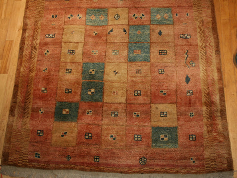 Persian Shiraz Hand-knotted Gabbeh Wool on Wool (ID 24)