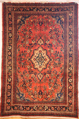 Persian Hamedan Hand-knotted Rug Wool on Cotton (ID 2)