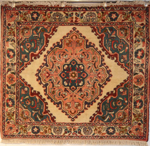 Persian Hamedan Hand-knotted Rug Wool on Cotton (ID 204)
