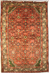 Persian Hamedan Hand-knotted Rug Wool on Cotton (ID 1249)