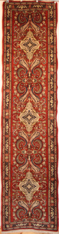 Persian Hamedan Hand-knotted Runner Wool on Cotton (ID 328)