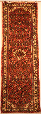 Persian Hamedan Hand-knotted Runner Wool on Cotton (ID 91)
