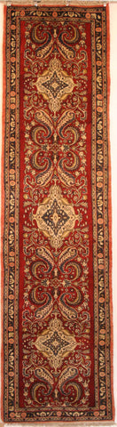 Persian Hamedan Hand-knotted Runner Wool on Cotton (ID 1060)