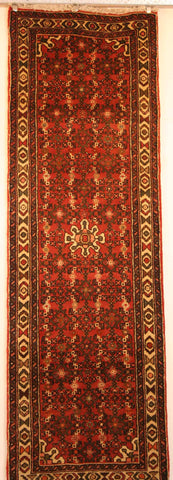 Persian Hamedan Hand-knotted Runner Wool on Cotton (ID 1061)