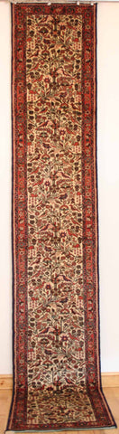 Persian Hamedan Hand-knotted Runner Wool on Cotton (ID 64)