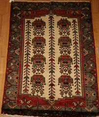 Persian Hamedan Hand-knotted Rug Wool on Cotton (ID 1255)