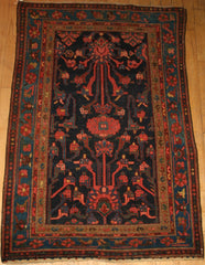 Persian Hamedan Hand-knotted Rug Wool on Cotton (ID 1112)