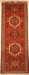 Persian Heriz Hand-knotted Runner Wool on Cotton (ID 1058)