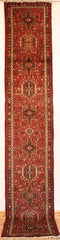 Persian Heriz Hand-knotted Runner Wool on Cotton (ID 1193)